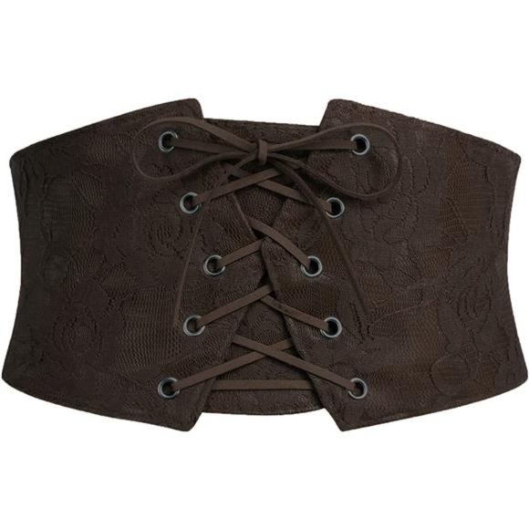 Avidlove Womens Corset Belt Tie Waist Belt Corsets Lace Up Waspie Corset main image 5